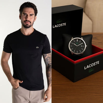 COMBO 2X1 - CAMISETA LACOSTE + RELOJ DE REGALO SOLO HOY
